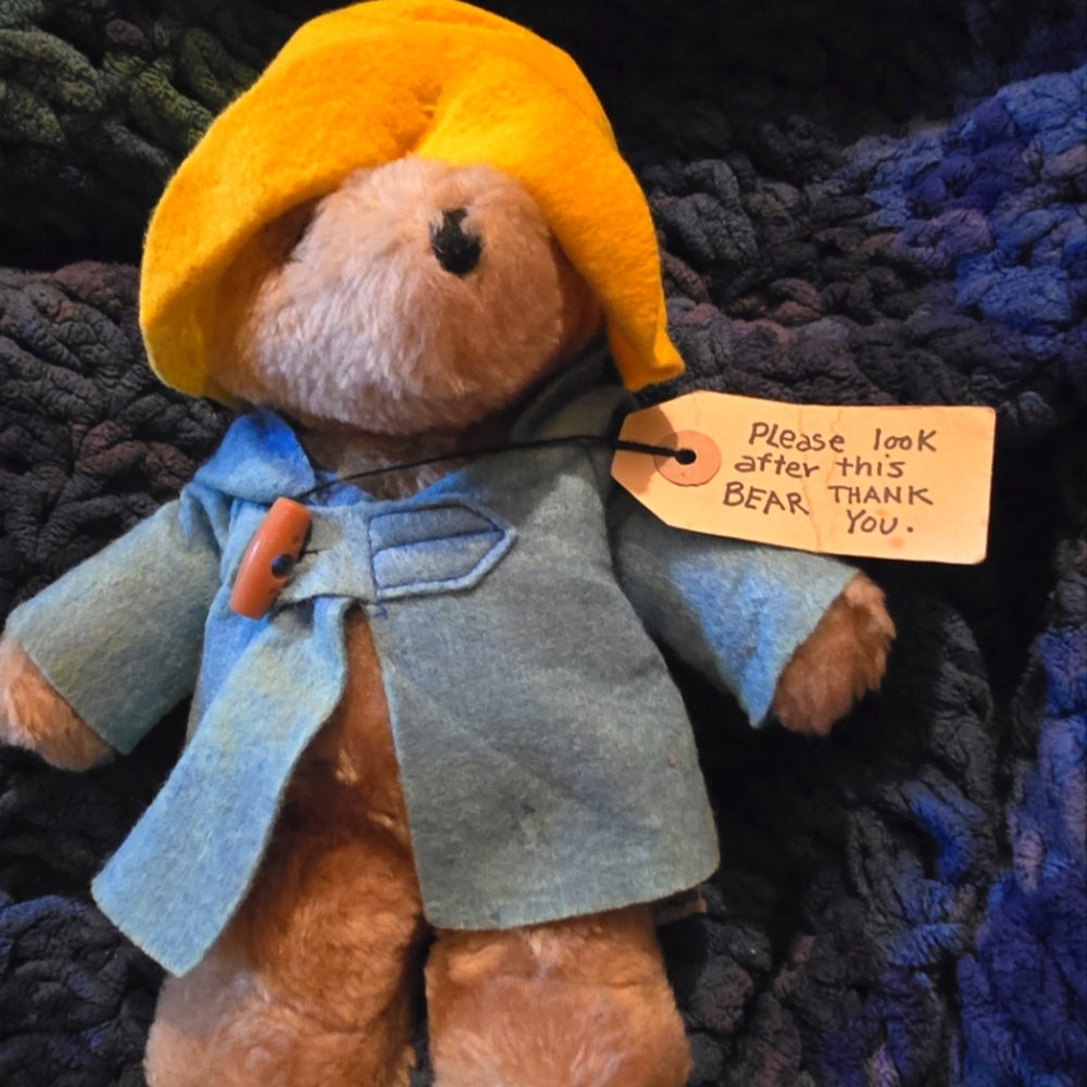 Blue and Yellow Stuffed Bear Toy Paddington